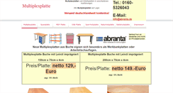Desktop Screenshot of multiplexplatte.com