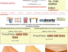 Tablet Screenshot of multiplexplatte.com